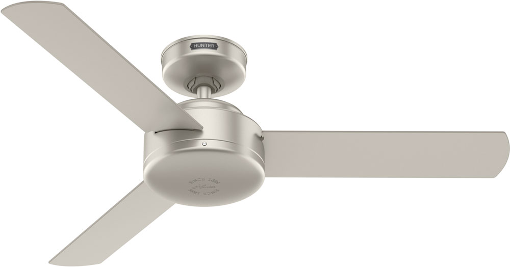 Hunter 51849 Presto Contemporary Matte Nickel 44" Ceiling Fan HUN51849
