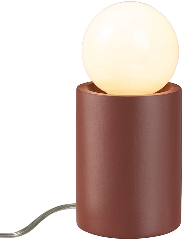 Justice Design CER 2460 CLAY Portable Canyon Clay Accent Table Lighting 