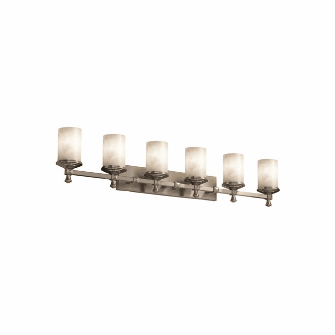 Justice Design CLD853610 Clouds Deco Modern 6Light Vanity Lighting