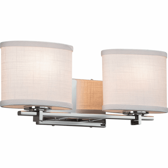 Justice Design FAB8442 Textile Era Contemporary 2Light Bath Wall