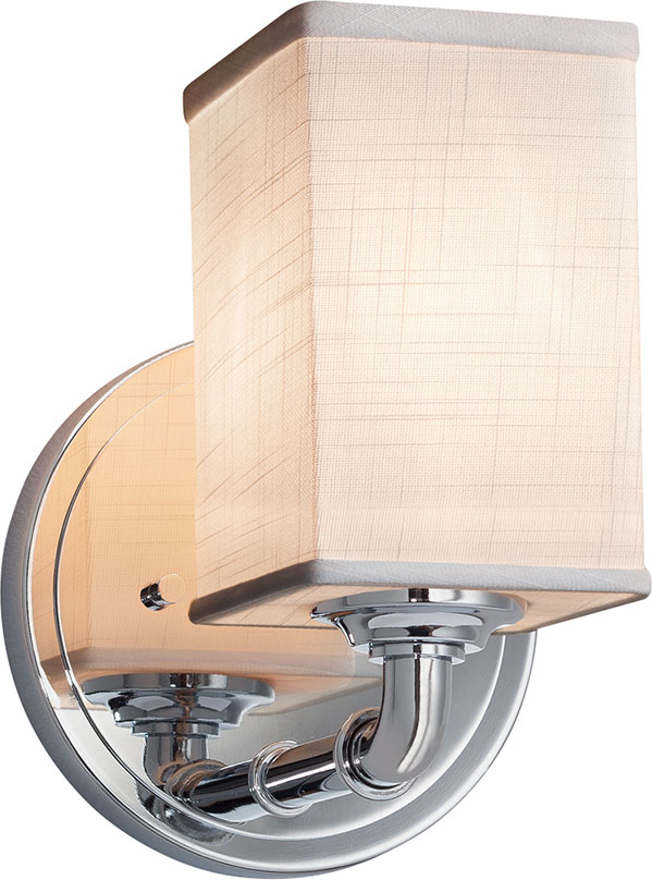 Justice Design FAB 8461 Textile Bronx Modern Wall Lighting JUS FAB 8461