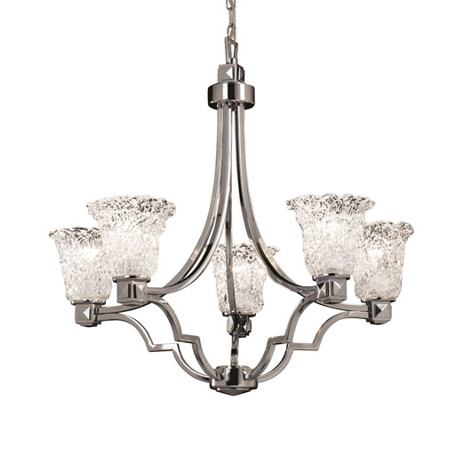 Justice Design GLA8500 Luce Argyle Contemporary Chandelier