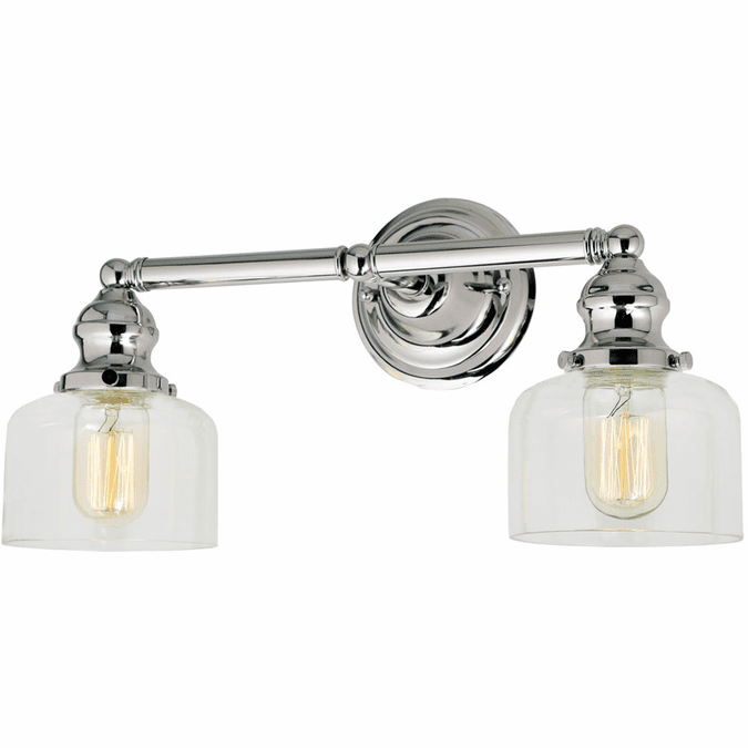 JVI Designs 121115S4 Union Square Shyra Modern Polished Nickel 2Light Bath Light Fixture