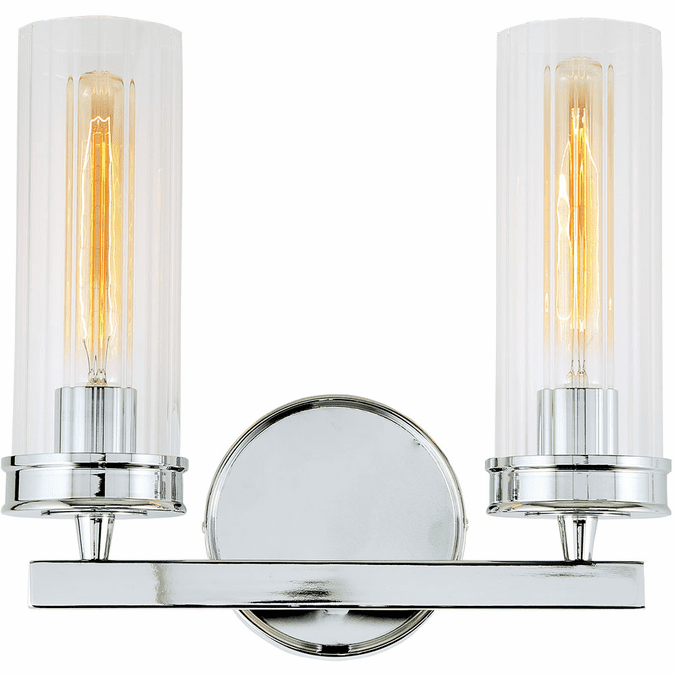 JVI Designs 42206 Hamilton Contemporary Polished Chrome Lighting Wall