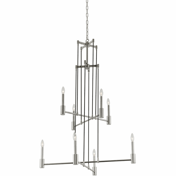 Kalco 509851PN Kingston Contemporary Polished Nickel Foyer Light