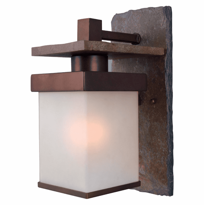 Kenroy Home 70283COP Boulder Medium Natural Slate Copper Finish Outdoor Wall Light