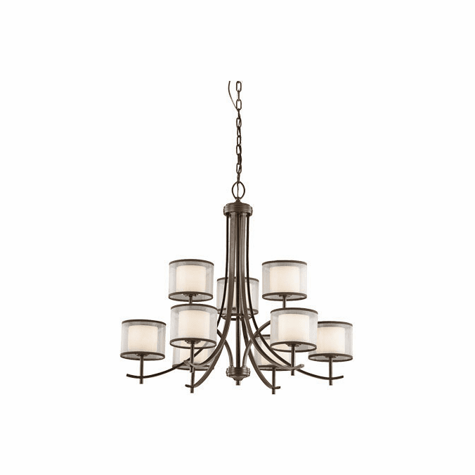 Kichler 43150MIZ Tallie Contemporary Mission Bronze Hanging Chandelier KIC43150MIZ