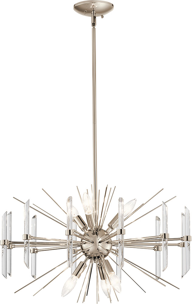 Kichler 44275PN Eris Polished Nickel Mini Chandelier Light KIC44275PN
