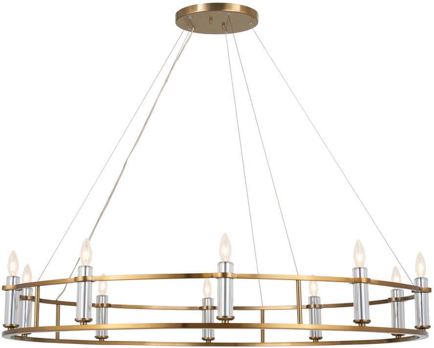 Kichler 52491BNB Rosalind Contemporary Brushed Natural Brass Chandelier