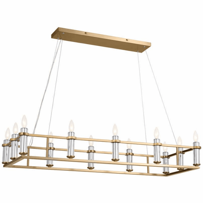 Kichler 52492BNB Rosalind Modern Brushed Natural Brass Kitchen Island