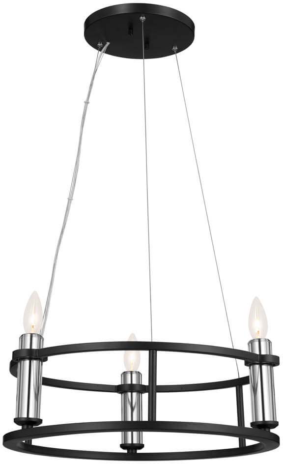 Kichler 52493BK Rosalind Contemporary Black Mini Chandelier Lamp KIC52493BK