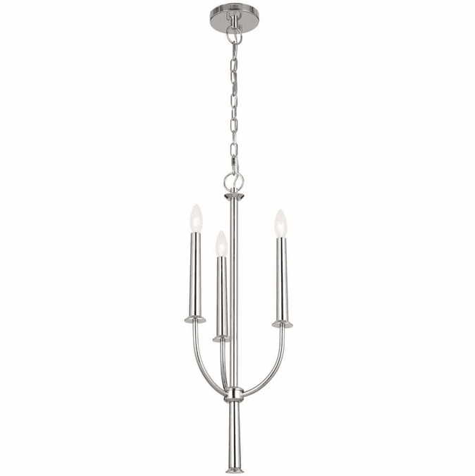 Kichler 52496PN Florence Polished Nickel Mini Chandelier Lamp KIC52496PN