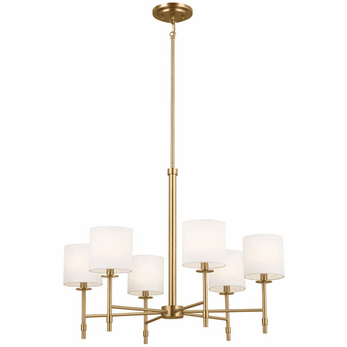 Kichler 52500BNB Ali Brushed Natural Brass 28" Hanging Chandelier KIC