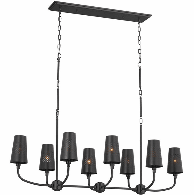 Kichler 52510BK Adeena Modern Black Island Light Fixture KIC52510BK
