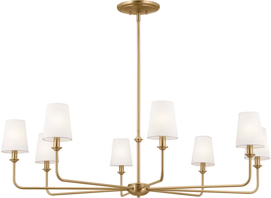Kichler 52517BNB Pallas Brushed Natural Brass 43" Lighting Chandelier