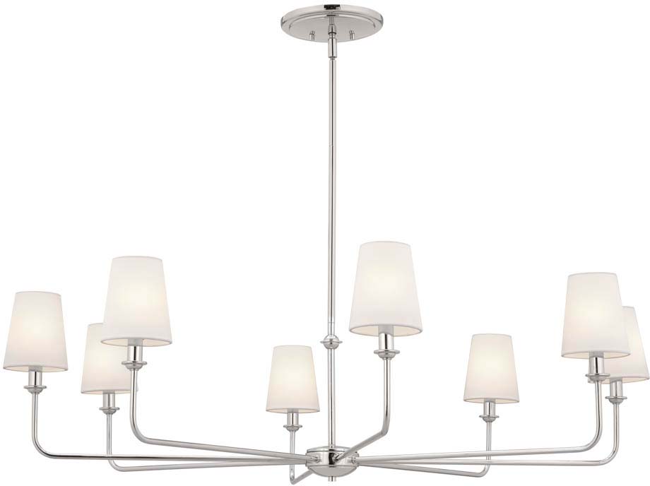 Kichler 52517PN Pallas Polished Nickel 43" Lighting Chandelier KIC
