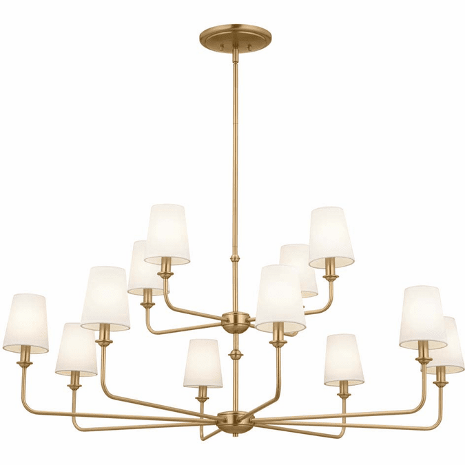 Kichler 52518BNB Pallas Brushed Natural Brass Lighting Chandelier KIC