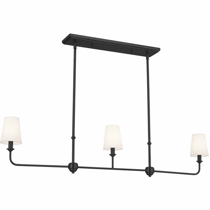 Kichler 52519BK Pallas Black Kitchen Island Lighting KIC52519BK