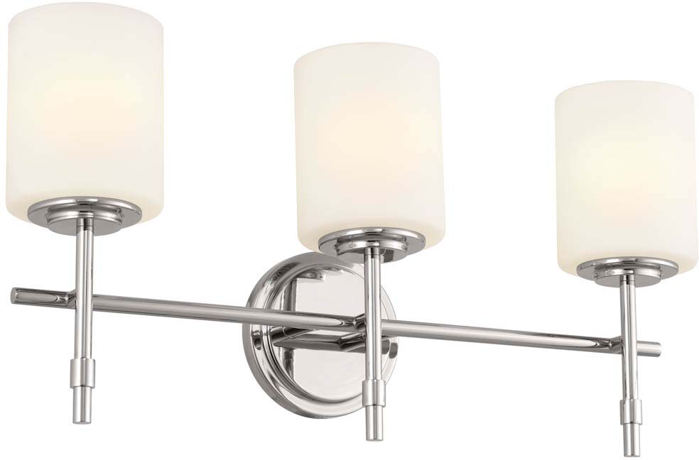 Kichler 55142PN Ali Polished Nickel 3Light Vanity Lighting Fixture