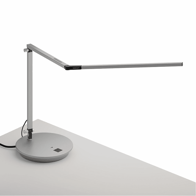Koncept AR3000SILPWD ZBar Contemporary Silver LED Power Base Desk