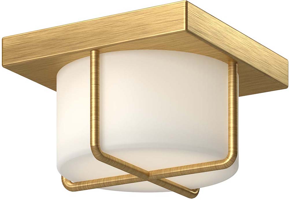 Kuzco FM45907BG/OP Regalo Contemporary Brushed Gold/Opal Glass LED 7