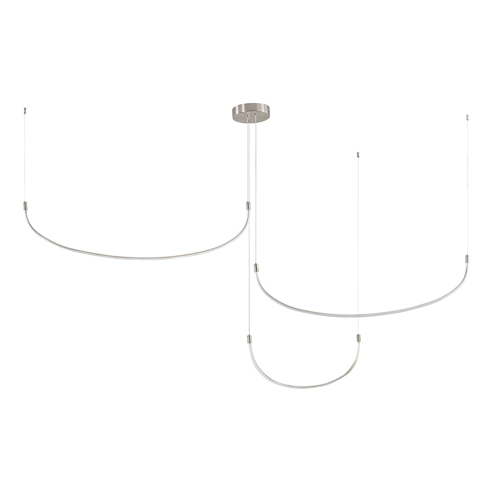 Kuzco MP89390BN Talis Contemporary Brushed Nickel LED Chandelier Light