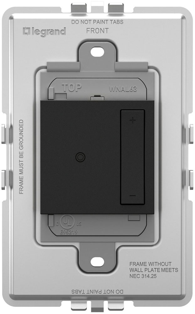 Legrand Adorne WNAL63G1 Graphite Wireless Smart Dimmer LGRWNAL63G1