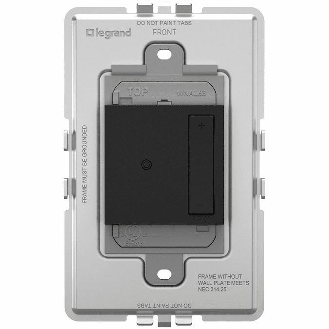 Legrand Adorne WNAL63G1 Graphite Wireless Smart Dimmer LGRWNAL63G1