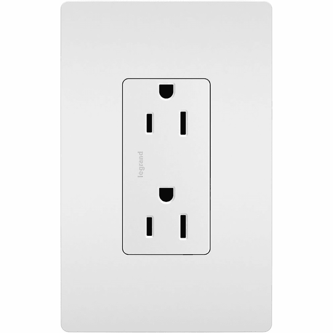 Legrand Radiant 885TRW Contemporary White 15A Decorator Tamper ...