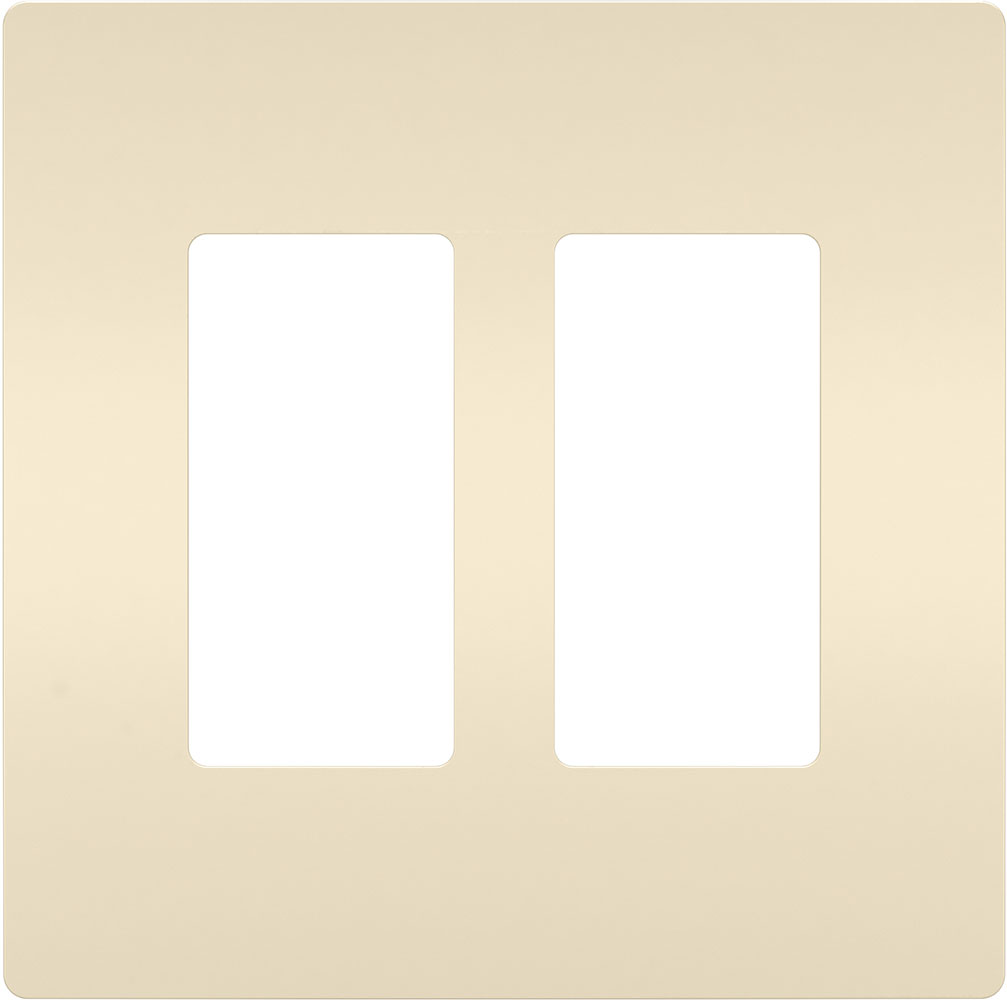 Legrand Radiant RWP262LA Modern Light Almond 2Gang Screwless Wall