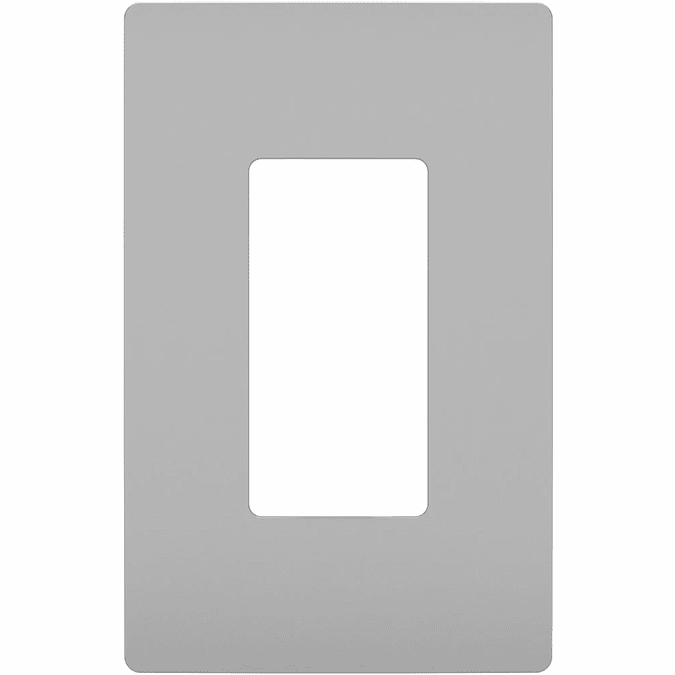 Legrand Radiant RWP26GRY Contemporary Gray 1Gang Screwless Wall Plate LGRRWP26GRY