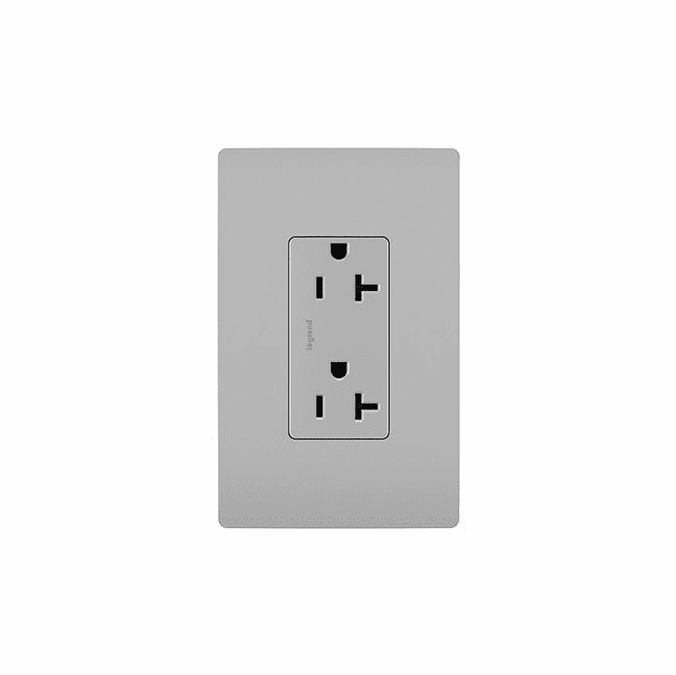 Legrand Radiant TR26352RGRY Modern Gray 20A Decorator TamperResistant