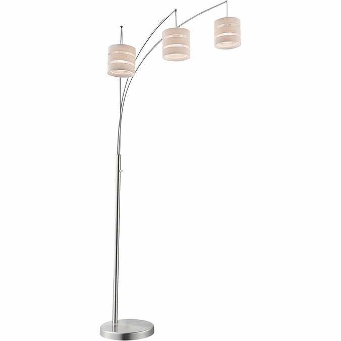 Lite Source LS-83038 Falan Modern Brushed Nickel Arc Floor Lighting