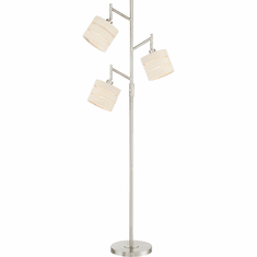 Lite Source LS-83040 Falan Modern Brushed Nickel Light Floor Lamp