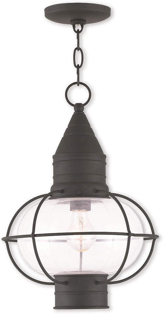 Livex 2690604 Newburyport Nautical Black Hanging Lamp LVX2690604