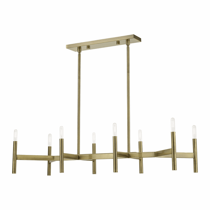 Livex 5117801 Copenhagen Modern Antique Brass Island Lighting LVX