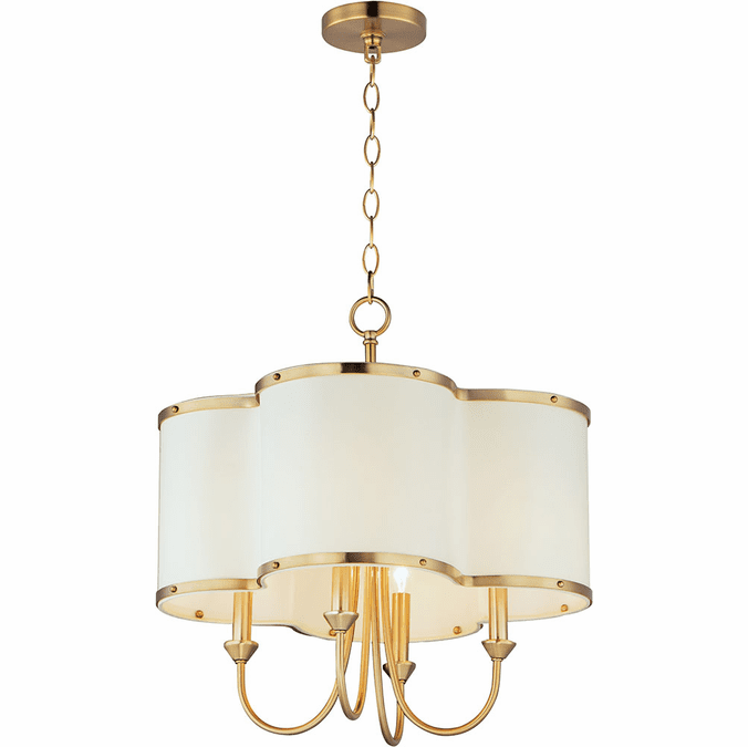Maxim 12246OFSBR Clover Satin Brass Pendant Lighting MAX12246OFSBR