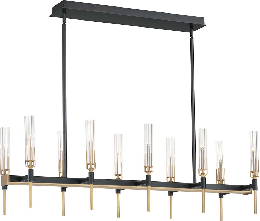 Maxim 16127CLBKAB Flambeau Contemporary Black / Antique Brass LED