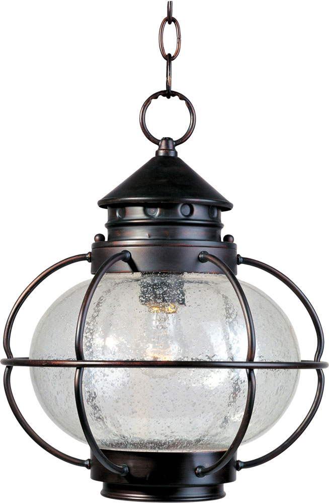 Maxim 30506CDOI Portsmouth Oil Rubbed Bronze Outdoor Hanging Light Fixture MAX30506CDOI