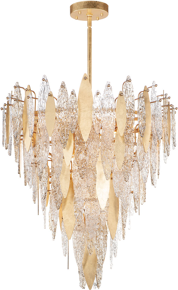 Maxim 32328CLCMPGL Majestic Contemporary Gold Leaf Pendant Light MAX
