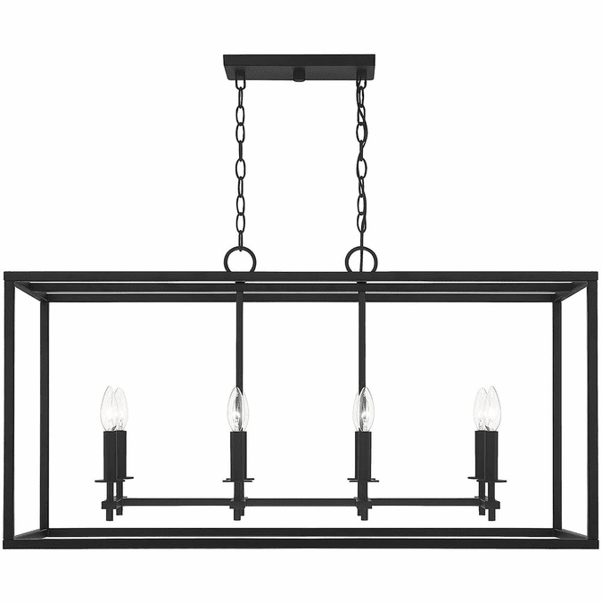 Meridian M7020MBK Matte Black Kitchen Island Light MERM7020MBK