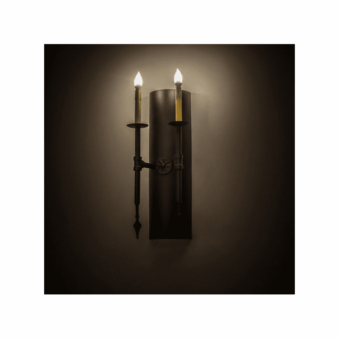 Photo inspiration: Meyda Custom 174964 Warwick Textured Black Wall Light Fixture Photo Inspiration