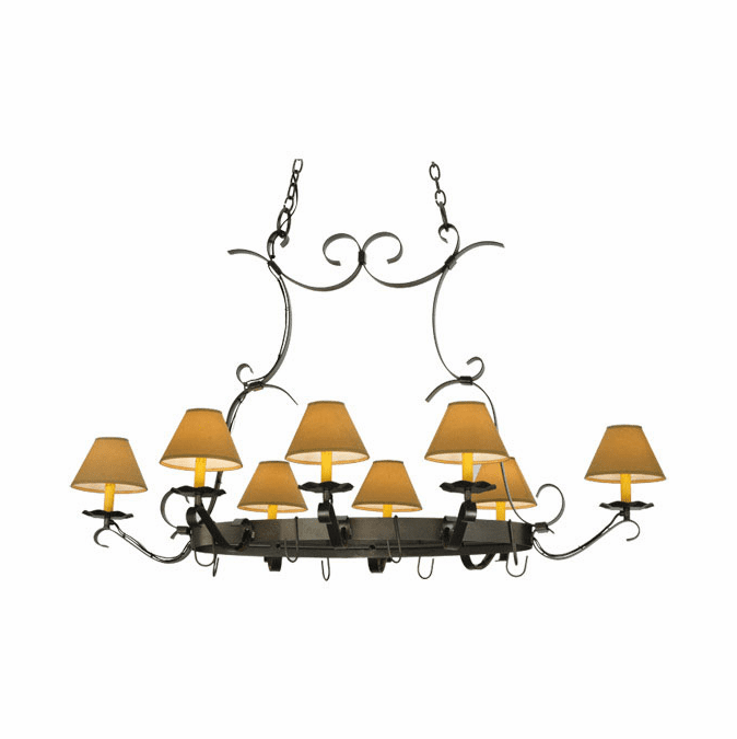 Meyda Custom 188402 Laramie Blackened Pewter Kitchen Island Light Fixture MEY188402