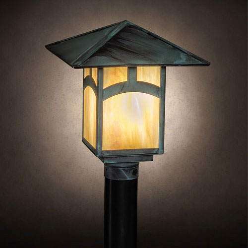 Meyda Custom 227491 Seneca Copper Outdoor Post Light MEY227491