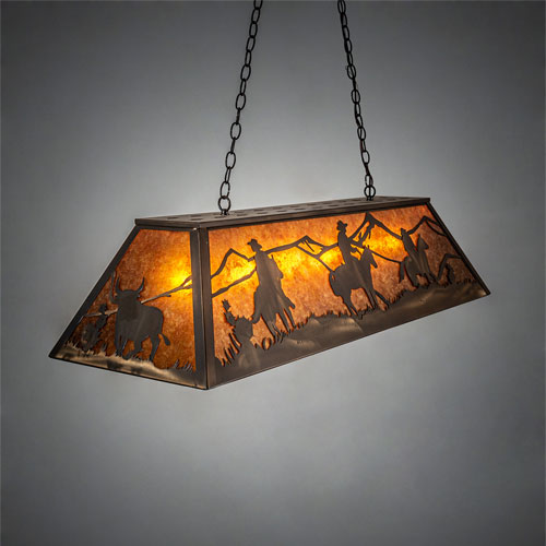 Meyda Custom 32115 Rustlers Rustic Antique Copper Island Lighting MEY