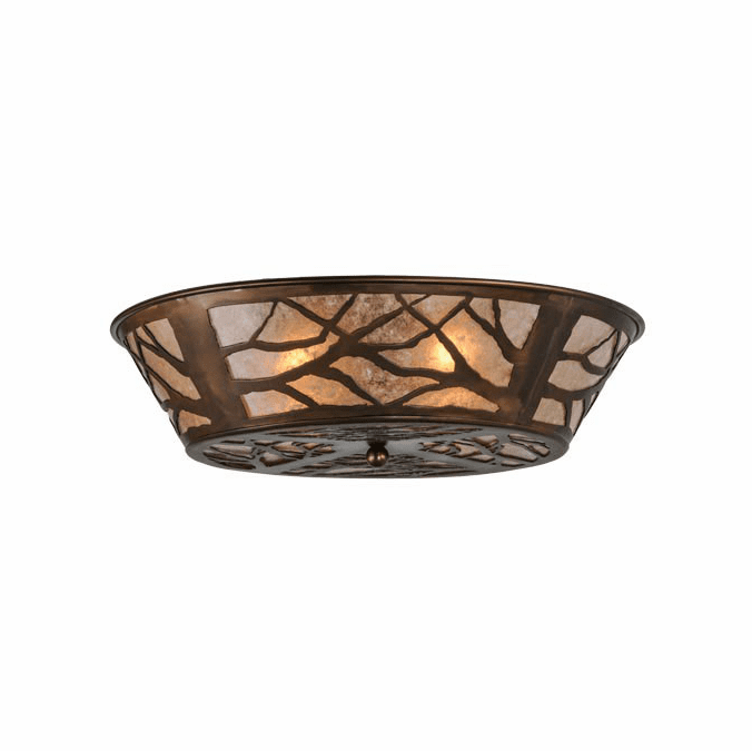 Meyda Custom 52883 Branches Rustic Antique Copper Flush Mount Lighting