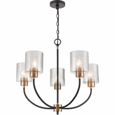 Millennium Lighting Asheville 1-Light 8 in. Modern Gold Mini- Pendant
