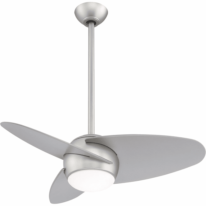Minka Aire F410LBS Slant Contemporary Brushed Steel LED 36" Ceiling