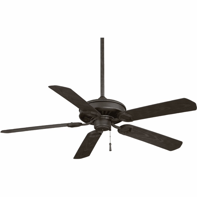 Minka Aire F589-BI/AI Sundowner Black Iron with Aged Iron Accents 54 ...