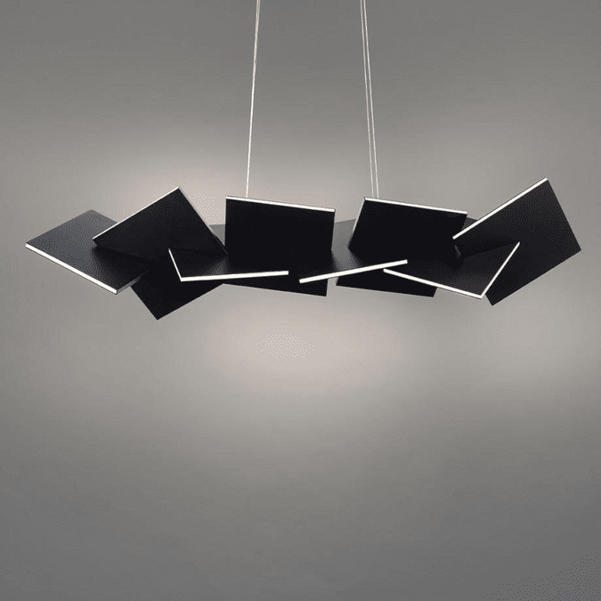 Modern Forms PD80048BK Konstrukt Modern Black LED Kitchen Island